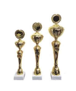 גביע מתכת סגור זהב /כסף