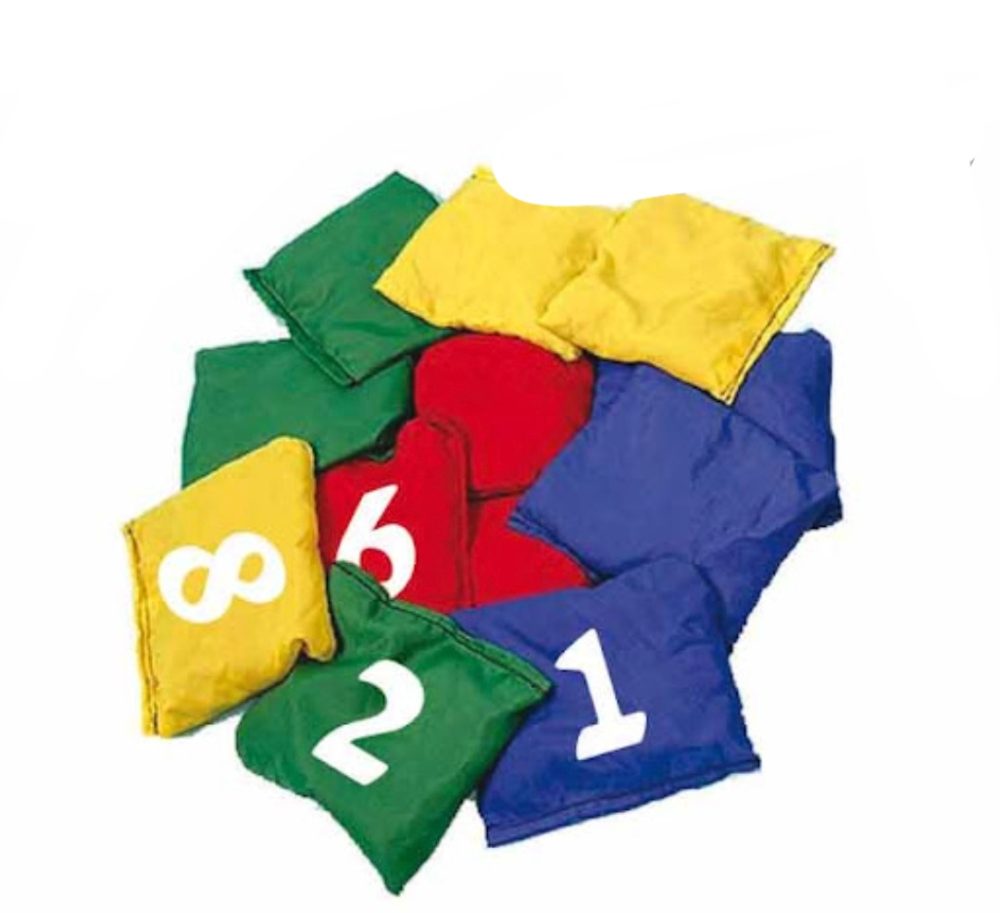 סט ערכת שקיות תחושה שעועית מספרים 1-10