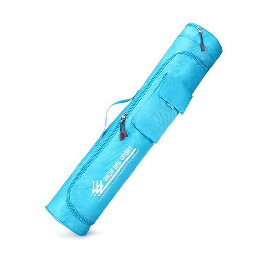 תיק מעוצב כחול עם כיס למזרון יוגה