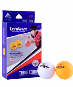 6 כדורים מקצועיים לטניס שולחן 3 כוכבים 40+ דגם LENWAVE 0383