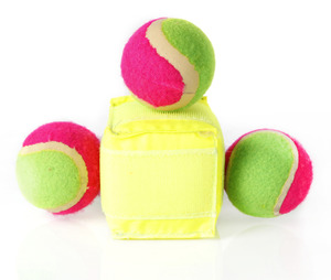 כדור סקוטש זרוק ותפוס ירוק/ורוד