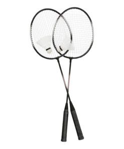 סט בדמינטון הכולל 2 מחבטים וכדור.