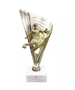 גביע כדורגל קונוס דמות שחקן כדורגל בועט