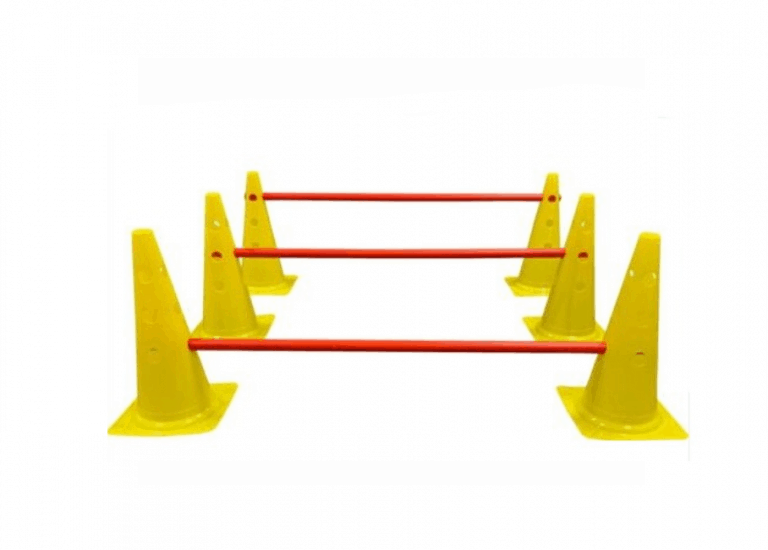 3 מוט פעולה עם 6 קונוסים