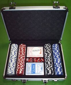 מזוודת פוקר מקצועית הכוללת 200 ג'יטונים