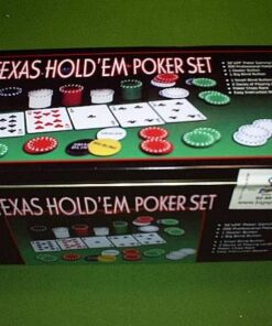 סט פוקר ערכת פוקר קופסת פח מהודרת הכוללת 200 ג'יטונים