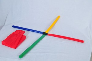 סולם X רצפתי 4 שלבים רכים צבעונים