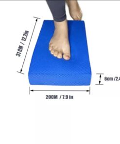 כרית שיווי משקל מלבנית לפיזיותרפיה  גודל בינוני 31X20X6 ס'מ