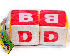 קוביה רכה 12 בד ס'מ ABC גדול - מחיר ליח'