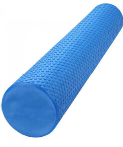 גליל פילאטיס איכותי 90X15 ס'מ כחול מחוספס עם בליטות קטנות