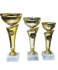 סט 3 גביעים קונוס