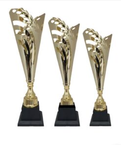 גביע עלים חרוט  מתכת יוקרתי