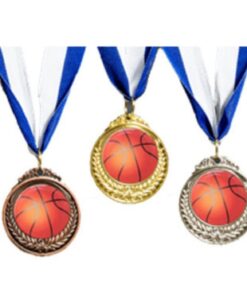 מדליה כדורסל מדליה קוטר 7 ס'מ 3 צבעים