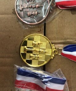 מדליה שחמט זהב כסף ארד