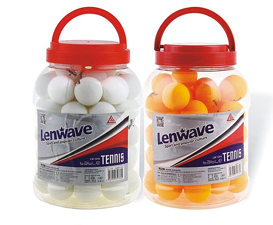 דלי 60 כדורי פינג פונג 1 כוכב לשולחן טניס LENWAVE 0368