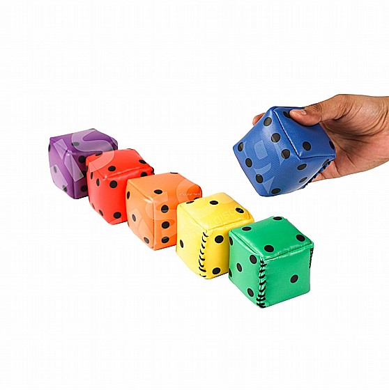 סט 6 קוביות פוף בצבעי הקשת
