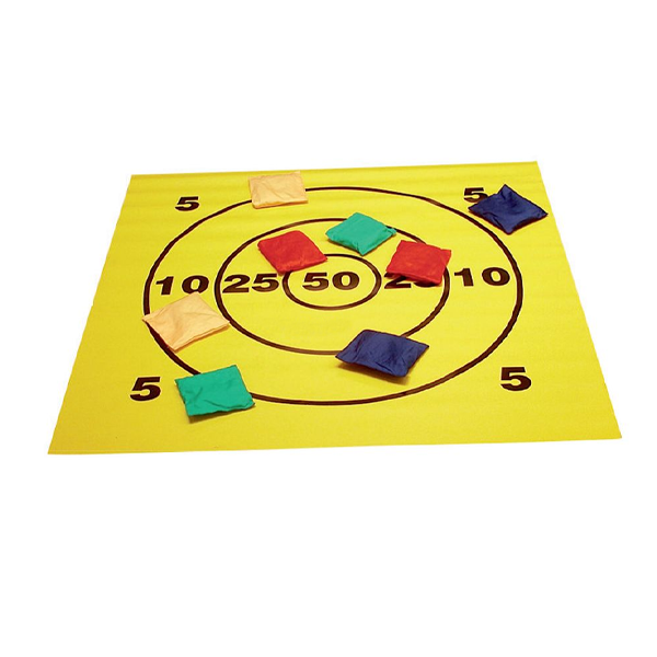 שטיח קליעה למטרה מרובע + כריות זריקה