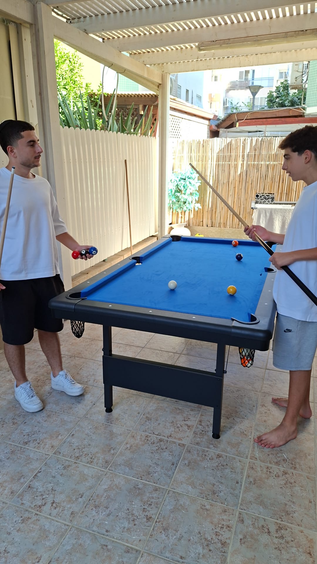 שולחן סנוקר 7 fit מתקפל (כולל פינג פונג ושולחן אוכל)