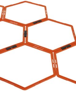 סט 12 יח חישוק שטוח משושה  מפלסטיק