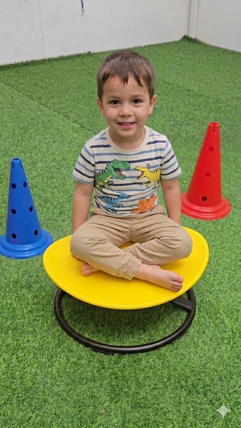 צלחת/כיסא מסתובב לילדים צעצוע איזון נגד החלקה חינוכי נושא עומס יציב